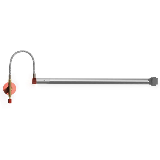 Burner tube with gas hose